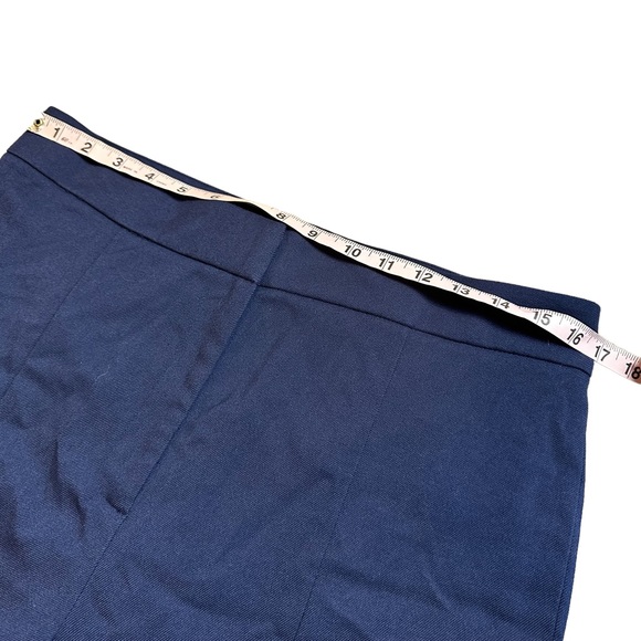 LEITH Women’s Wide Leg Stretch Dress Pant Trouser in Navy Blue L - Picture 6 of 8